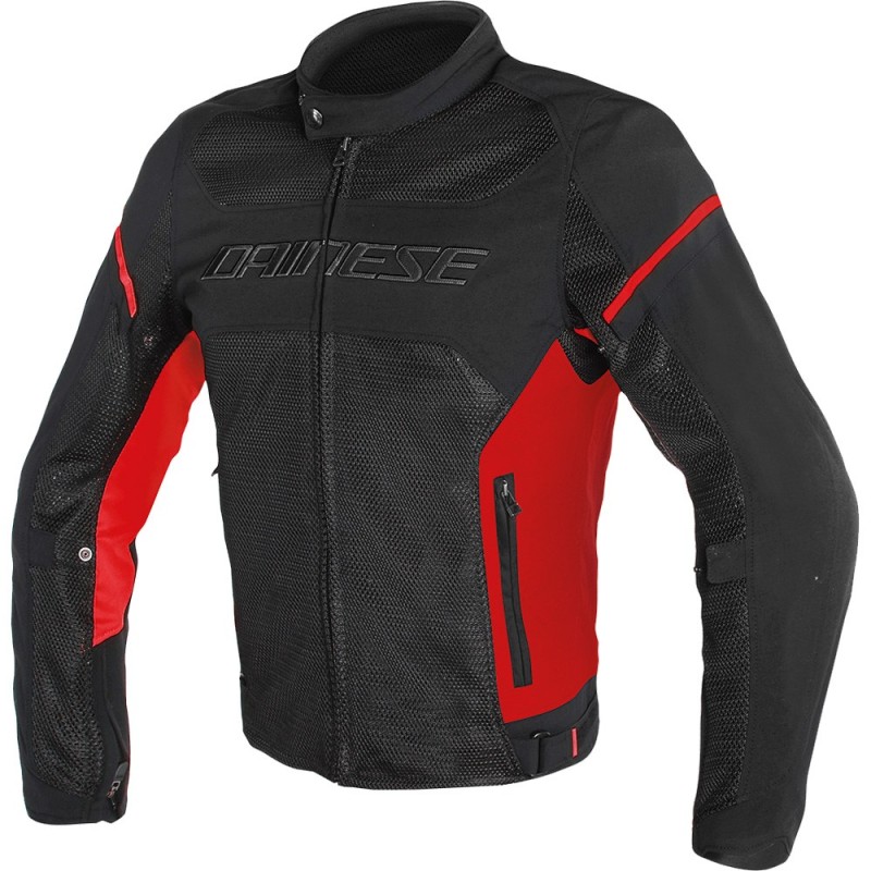 CHAQUETA DAINESE AIR-FRAME D1 PERFORADA NGR/ROJO