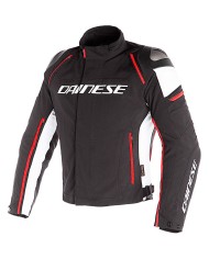 CHAQUETA DAINESE RACING 3 D-DRY NEGRO/BLANCO/ROJO FLUOR