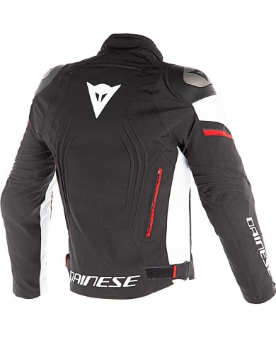 CHAQUETA DAINESE RACING 3 D-DRY NEGRO/BLANCO/ROJO FLUOR