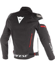 CHAQUETA DAINESE RACING 3 D-DRY NEGRO/BLANCO/ROJO FLUOR