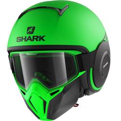 CASCO SHARK STREET-DRAK NEON MAT VERDE