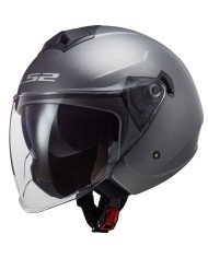 Casco ls2 twister ii titanio mate