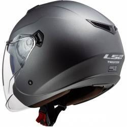 Casco ls2 twister ii titanio mate