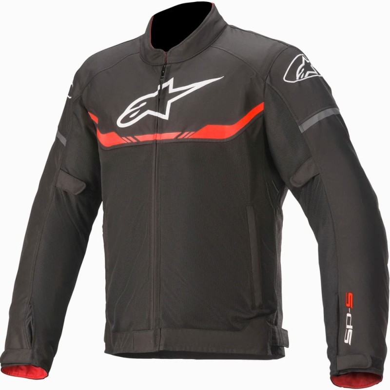 CHAQUETA ALPINESTARS T-SPS AIR NEGRA/ROJO FLUOR