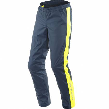 PANTALONES DANESE IMPERMEABLES STORM 2 UNISEX BLACK-IRIS/AMARILLO FLUOR