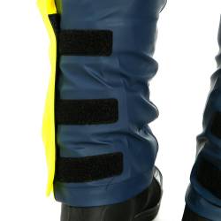 PANTALONES DANESE IMPERMEABLES STORM 2 UNISEX BLACK-IRIS/AMARILLO FLUOR