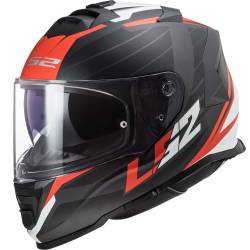 CASCO LS2 STORM NERVE MATE/ROJO