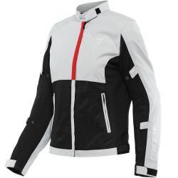 CHAQUETA DAINESE RISOLUTA AIR TEX LADY GRAY/LAVA RED