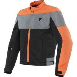 CHAQUETA DAINESE ELETTRICA AIR TEX NRGRO/NARANJA/GRIS