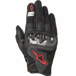 GUANTES ALPINESTARS SMX-1 AIR V2 NEGRO/ROJO FLUOR