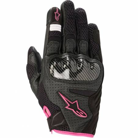 GUANTES ALPINESTARS STELLA SMX-1 AIR V2 LADY BLACK/FUCHSIA