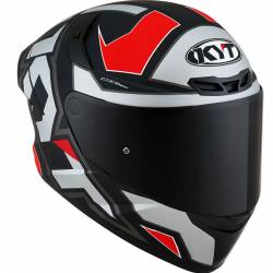 CASCO KYT TT-COURSE ELECTRON NEGRO/ROJO