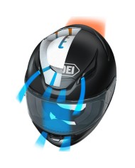 CASCO SHOEI NXR 2 NEGRO BRILLO