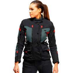 CHAQUETA DAINESE CARVE MASTER 3 LADY GORE-TEX BLACK/EBONY/LAVA-RED