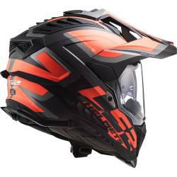 CASCO LS2 EXPLORER ALTER MATT BLACK/FLUO ORANGE