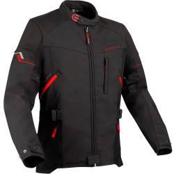 CHAQUETA BERING COBALT BLACK/RED