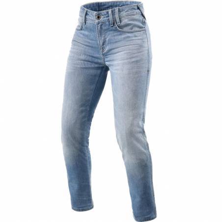 PANTALONES VAQUEROS REVIT SHELBY 2 SK L30 LADY AZUL GASTADO