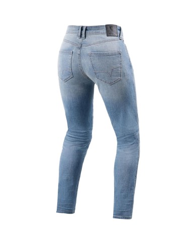 PANTALONES VAQUEROS REVIT SHELBY 2 SK L30 LADY AZUL GASTADO