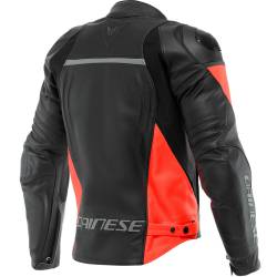 CHAQUETA DAINESE RACING 4 NEGRO/ROJO FLUOR