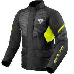 CHAQUETA REVIT DUKE H2O NEGRO/AMARILLO FLUOR