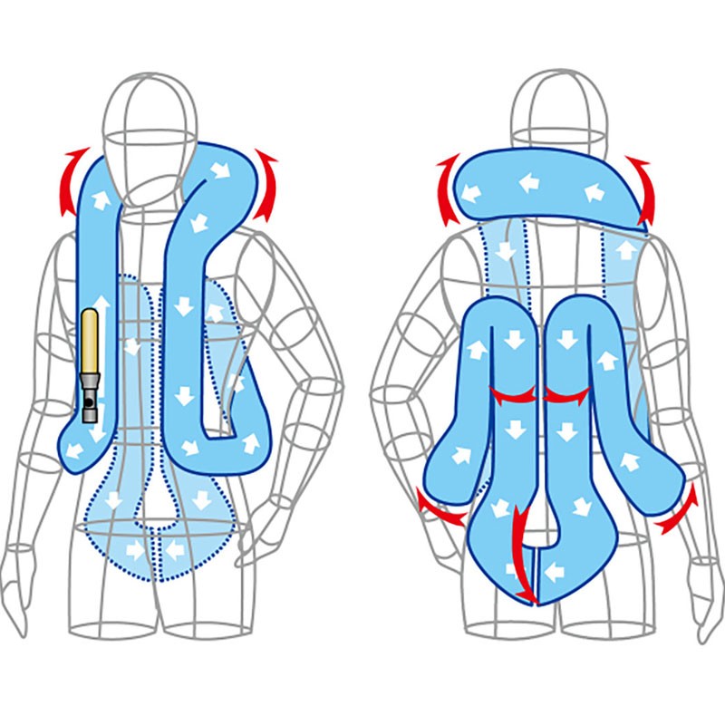 CHALECO AIR-BAG HIT-AIR MLV2-C NEGRO