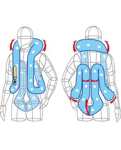 CHALECO AIR-BAG HIT-AIR MLV2-C ROJO