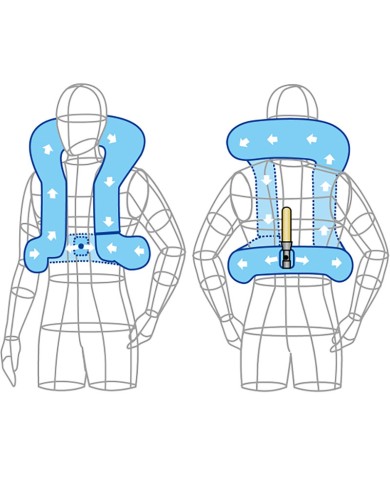 CHALECO AIR-BAG HIT-AIR RS-1 CIRCUITO ROJO