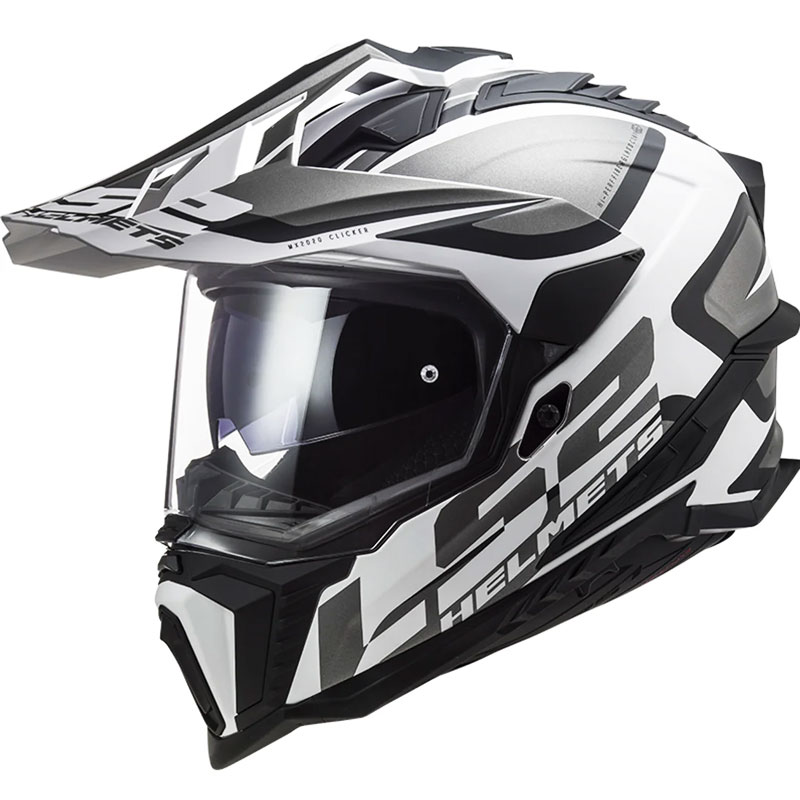 CASCO LS2 EXPLORER ALTER BLANCO/NEGRO MATE