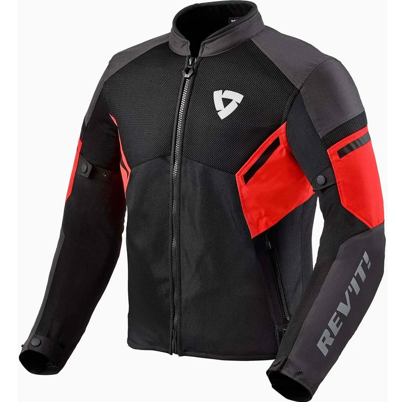 CHAQUETA REVIT GT-R AIR 3 NEGRO/ROJO FLUOR