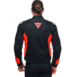 CHAQUETA DAINESE ENERGYCA AIR TEX BLACK/FLUO-RED