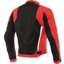 CHAQUETA DAINESE HYDRAFLUX 2 AIR D-DRY BLACK/LAVA-RED