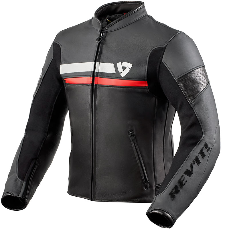 CHAQUETA REVIT MILE BLACK/RED