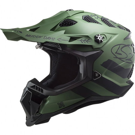 CASCO LS2 MX700 SUBVERTER EVO CARGO MATT MILITARY/GREEN