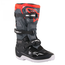 BOTAS ALPINESTARS TECH 7S JUNIOR BLACK/DARK GREY/RED FLUO