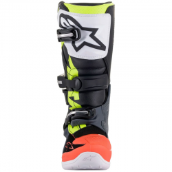 BOTAS ALPINESTARS TECH 7S JUNIOR DARK GRAY/RED FLUO/YELLOW FLUO