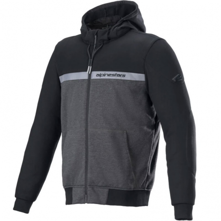 SUDADERA ALPINESTARS CHROME STREET HOODIE BLACK /MELANGE