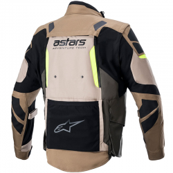 CHAQUETA ALPINESTARS HALO DRYSTAR KHAKI/SAND/YELLOW FLUO 