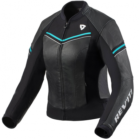 CHAQUETA REVIT MEDIAN LADY NEGRO/TURQUESA