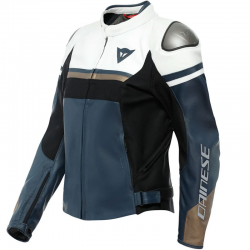 CHAQUETA DAINESE RAPIDA LADY BLACK-IRIS/WHITE 