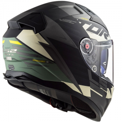 CASCO LS2 VECTOR II ABSOLUTE NEGRO/VERDE