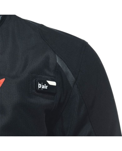 CHAQUETA DAINESE SMART JACKET LS SPORT BLACK/FLUO-RED