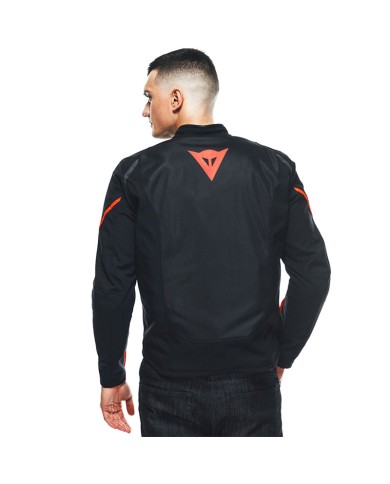 CHAQUETA DAINESE SMART JACKET LS SPORT BLACK/FLUO-RED