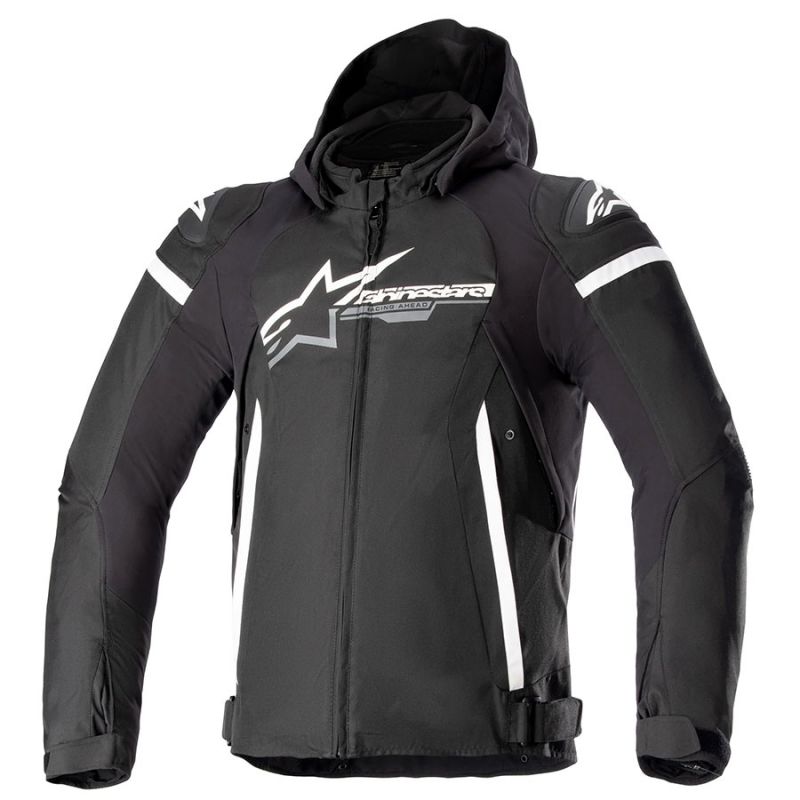 CHAQUETA ALPINESTARS ZACA WATERPROOF BLACK/WHITE