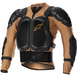 PROTECCION ALPINESTARS BIONIC ACTION V2 SAND/BLACK/TANGERINE