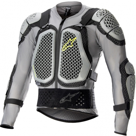 PROTECCION ALPINESTARS BIONIC ACTION V2 GRAY/BLACK/YELLOW