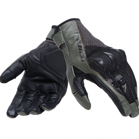 GUANTES DAINESE KARAKUM ERGO-TEK BLACK/ARMY-GREEN