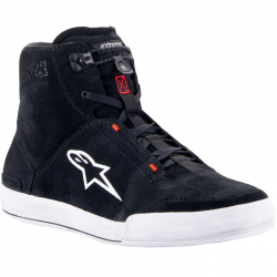 ZAPATILLAS ALPINESTARS CHROME BLACK/COOL GRAY/RED FLUO