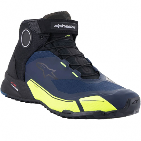 ZAPATILLAS ALPINESTARS CR-X DRYSTAR BLACK/DARK BLUE/YELLOW FLUO