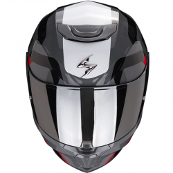 CASCO SCORPION EXO-391 AROK GRIS/ROJO