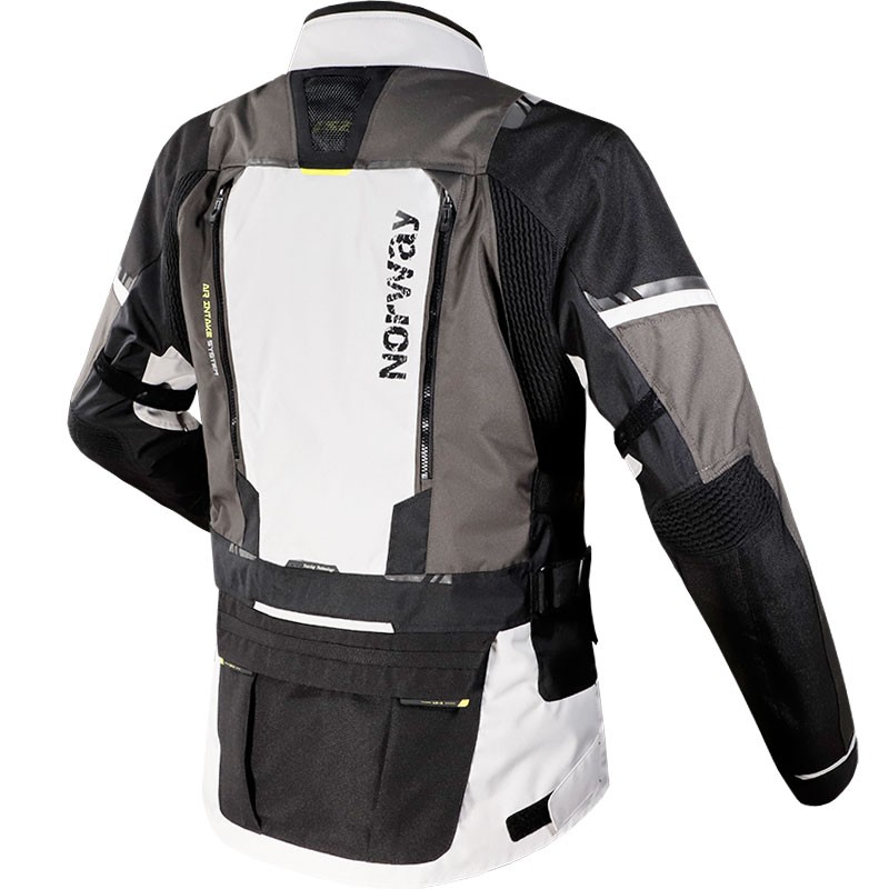 CHAQUETA LS2 NORWAY NEGRO/GRIS/AMARILLO